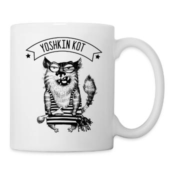 Yoshkin kot print RusSoul Design - Tasse - Weiß - Rechts