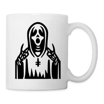 Schrei-Priester - Tasse - Weiß - Rechts