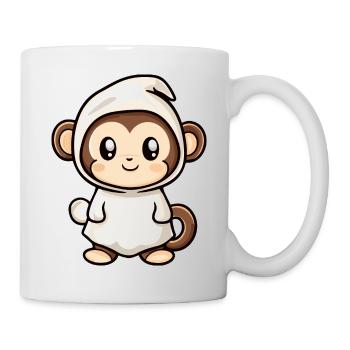 Monkey Halloween Funny Ghost - Mug - white - Right