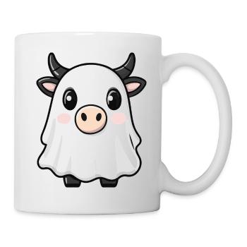 Cow Halloween Funny Ghost - Mug - white - Right