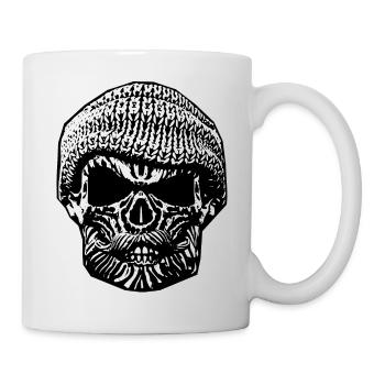 Hamburger Schädel - Tasse - Weiß - Rechts