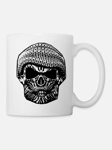 Hamburger Schädel - Tasse - Weiß