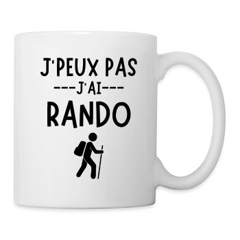 Humour randonnée Rando - Mug blanc - blanc - Droite