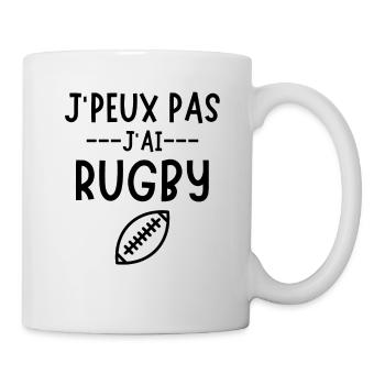 Humour rugby 4 - Mug blanc - blanc - Droite