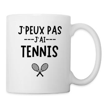 Humour tennis - Mug blanc - blanc - Droite