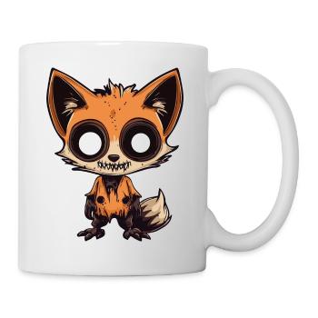 Renard Halloween Bande Dessinée Drôle - Mug blanc - blanc - Droite