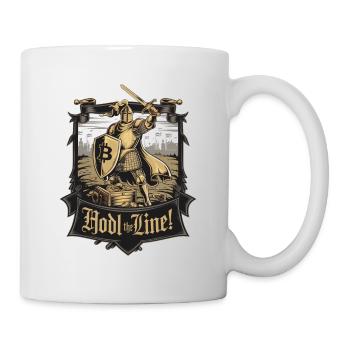 Hodl Die Linie! - Tasse - Weiß - Rechts