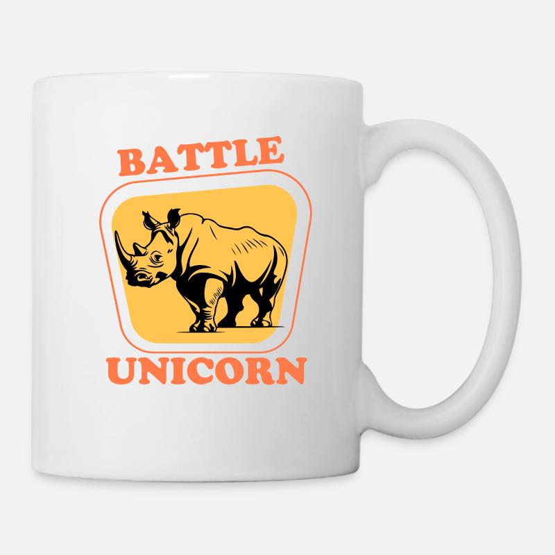 BATTLE UNICORN - Mug - white