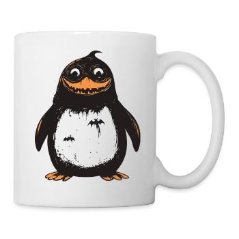 Pinguin Halloween Comic Lustig - Tasse - Weiß - Rechts