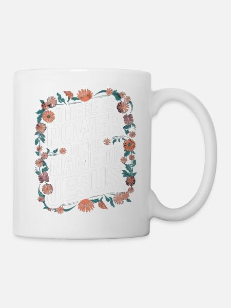 Jesus gibt Kraft Geschenk für Christen Klassisches - Tasse - Weiß