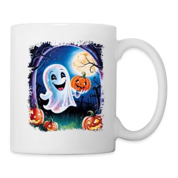 Trick or Treat halloween ghost funny - Mug - white - Right