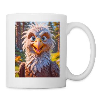 Niedliche Vögel auf der ganzen Welt Seeadler - Tasse - Weiß - Rechts