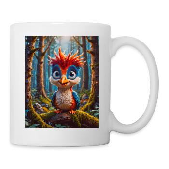 super süße Vögel auf der ganzen Welt – Woodpecker - Tasse - Weiß - Rechts