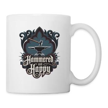 Hammered And Happy - Mug - white - Right