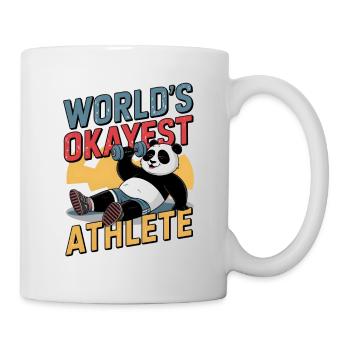 Der okayste Athlet der Welt - Tasse - Weiß - Rechts