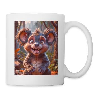 super süßes australisches Tier Tasmanischer Teufel - Tasse - Weiß - Rechts