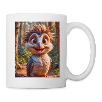 super süßes australisches Tier Down Under Kookaburra - Tasse - Weiß - Rechts