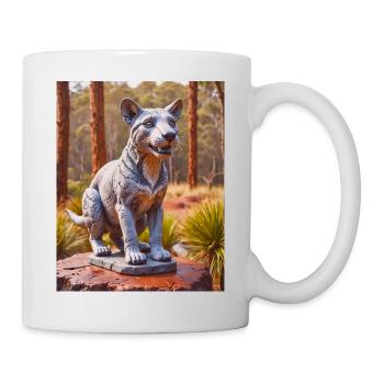 super süßes australisches Tier Tasmanischer Tiger - Tasse - Weiß - Rechts