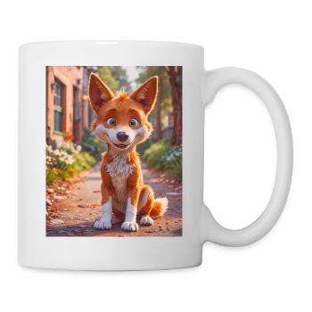 super süßes australisches Tier Down Under – Dingo - Tasse - Weiß - Rechts
