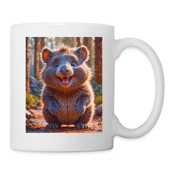animal australien super mignon Down Under Wombat - Mug blanc - blanc - Droite