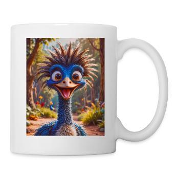 super süßes australisches Tier Down Under Kasuar - Tasse - Weiß - Rechts