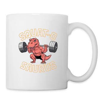 Squat-O Saurus - Tasse - Weiß - Rechts