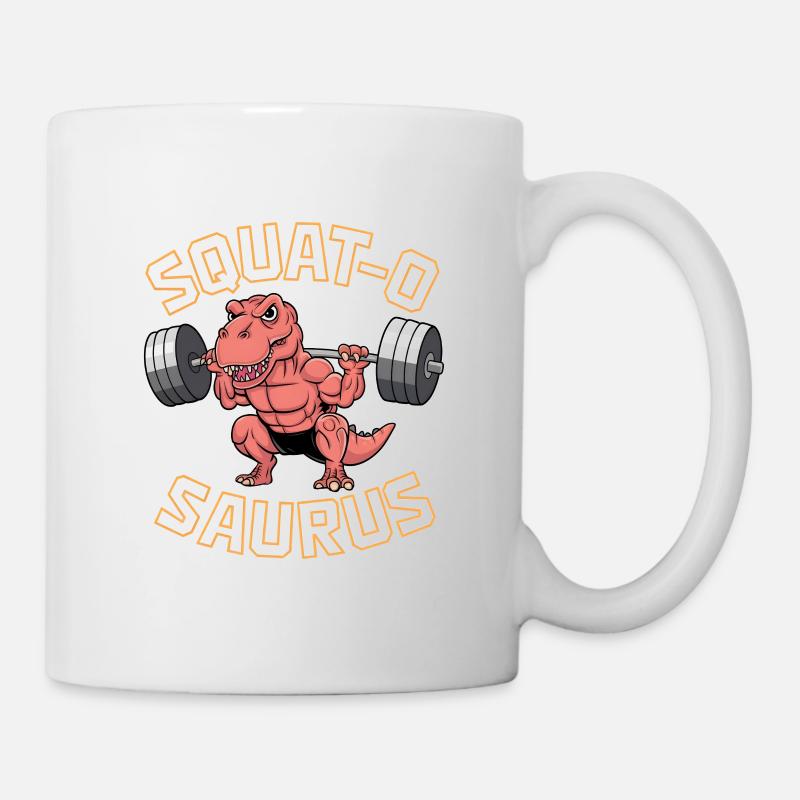 Squat-O Saurus - Tasse - Weiß