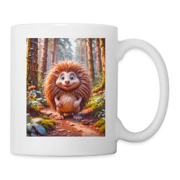super cute Australian long nose echidna - Mug - white - Right