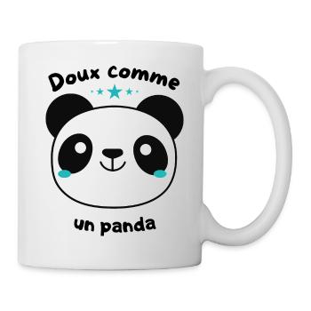 Doux comme un panda - Mug blanc - blanc - Droite