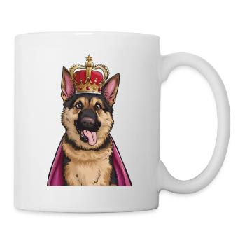 Berger Royal Allemand avec Couronne - Mug blanc - blanc - Droite