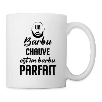 Un barbu chauve est un barbu parfait - Mug blanc - blanc - Droite