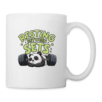 Resting Between Sets - Mug - white - Right