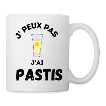 Je peux pas j'ai pastis - Mug blanc - blanc - Droite