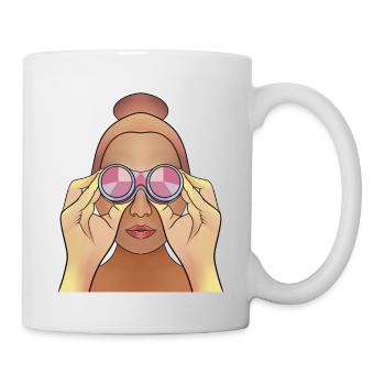 Jumelles - Mug blanc - blanc - Droite