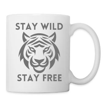 Stay wild, Stay free - Mug - white - Right