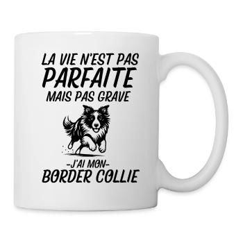 Humour border collie - Mug blanc - blanc - Droite