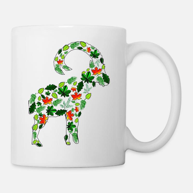 Ibex leaves - Mug - white