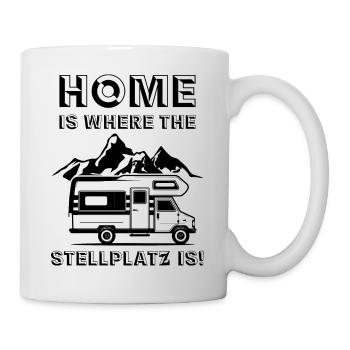 Camping camping-car caravane aventure - Mug blanc - blanc - Droite