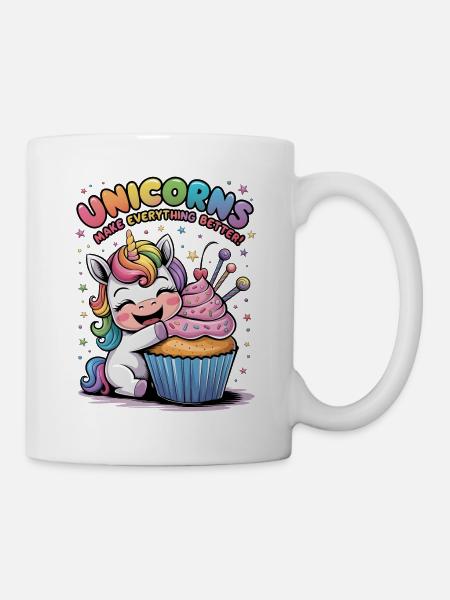 Unicorns Make Everything Better - Mug - white