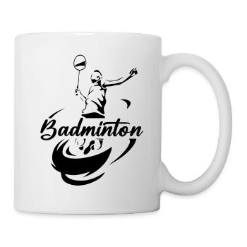 Badminton - Mug blanc - blanc - Droite