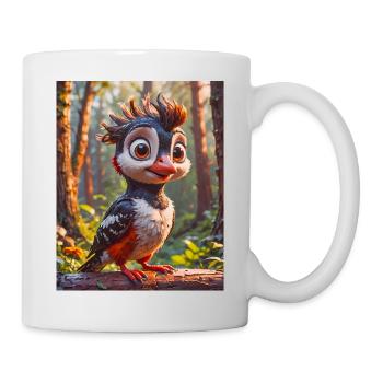des animaux super mignons dans une forêt – Pic - Mug blanc - blanc - Droite
