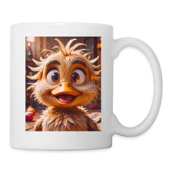 Animaux super mignons dans une forêt – poussin de canard - Mug blanc - blanc - Droite