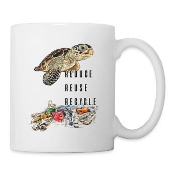 Save the ocean // Pollution - Mug - white - Right