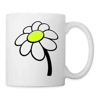 Petite Fleur Marguerite Blanche Décorative Belle Nature - Mug blanc - blanc - Droite