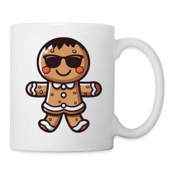 lebkuchenmann sonnenbrille - Tasse - Weiß - Rechts