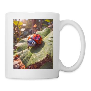 Animaux super mignons dans une forêt – Ladybug - Mug blanc - blanc - Droite