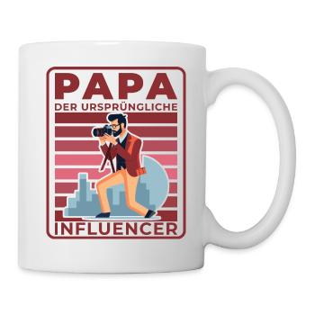 Dad: The original influencer - Mug - white - Right