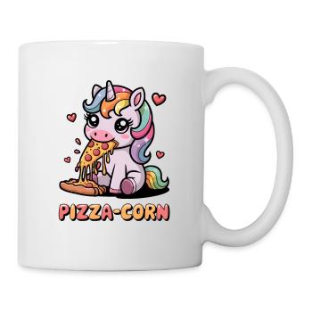 Pizza-Mais - Tasse - Weiß - Rechts