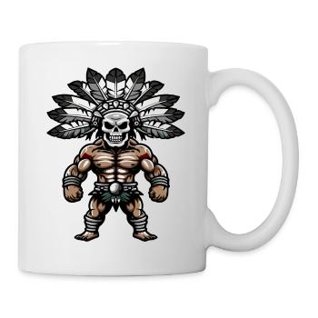 atztek skull - Mug - white - Right