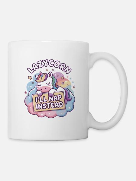 Lazycorn: I'll Nap Instead - Mug - white